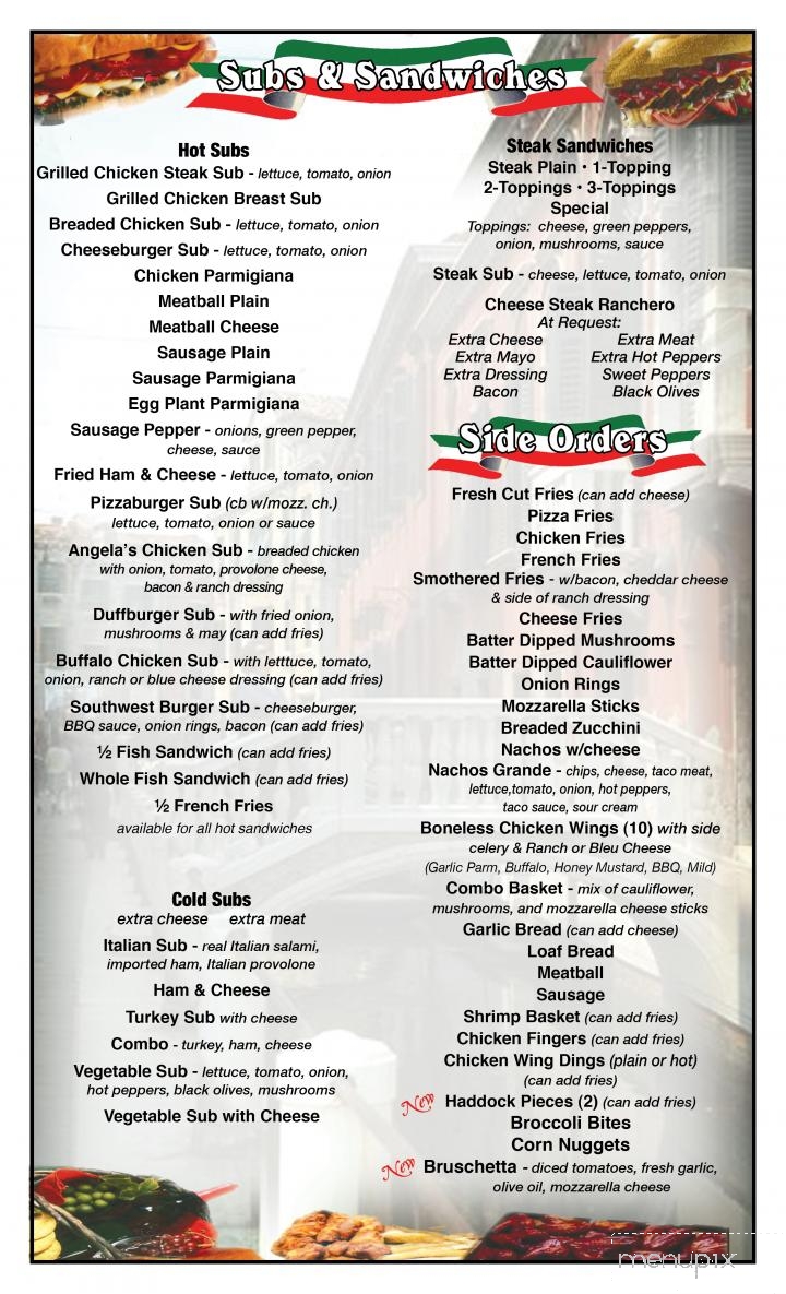 Original Italian Pizza - Richfield, PA menu_pic