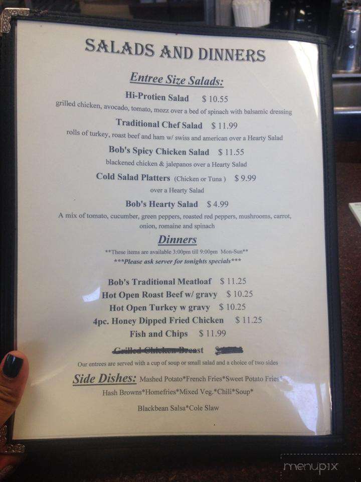 Bob's Diner - Brewster, NY menu_pic