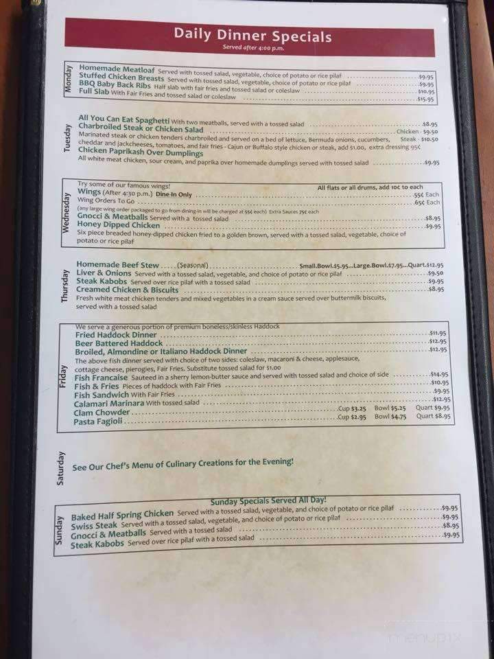 Davidson's Restaurant - Youngstown, OH menu_pic