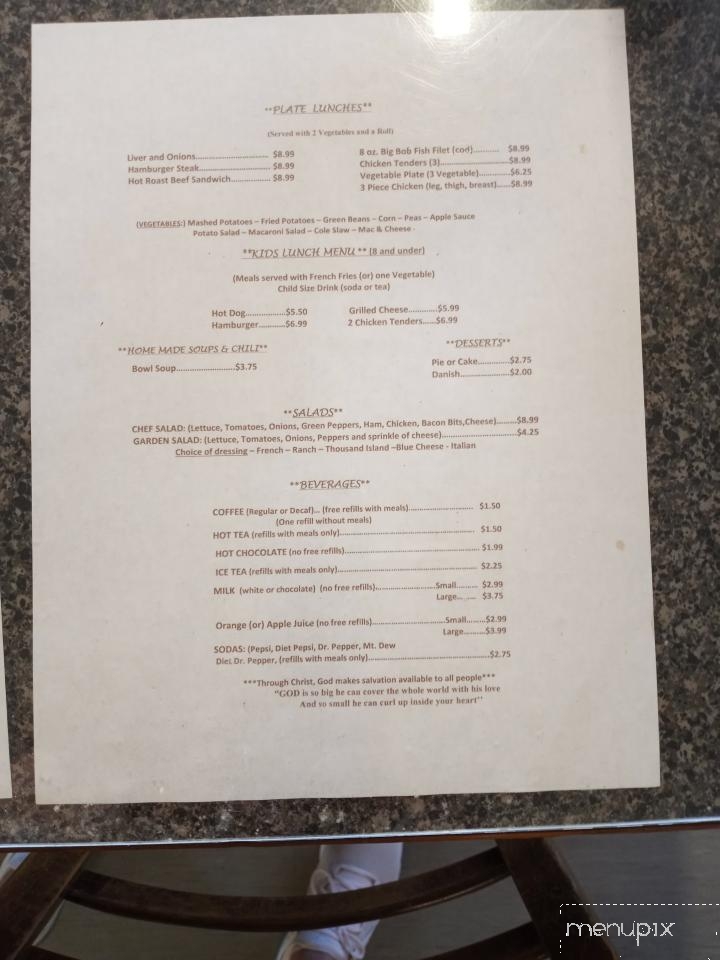 C & S Diner - Elkton, VA menu_pic