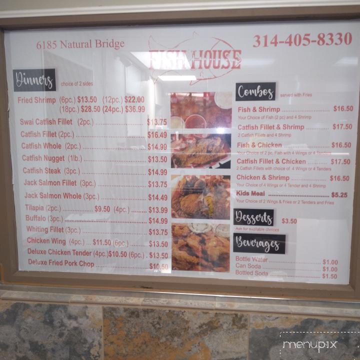 Fish House - St. Louis, MO menu_pic
