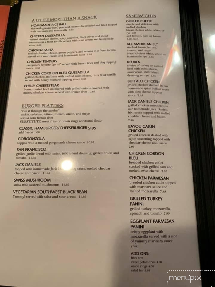 Danny's Restaurant - Walton, NY menu_pic