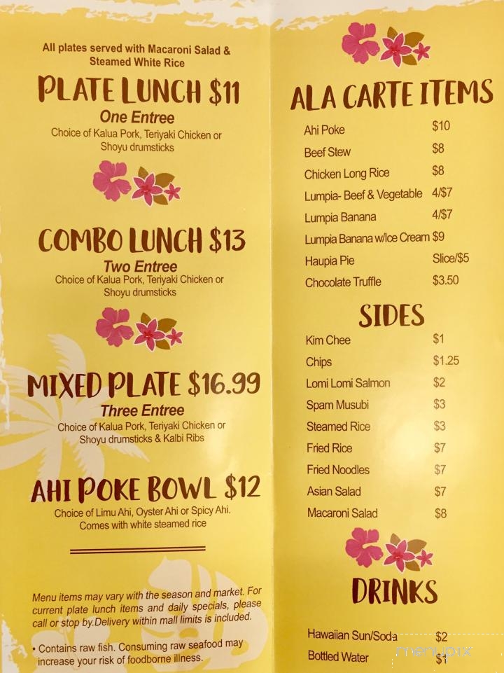 Pacific Ohana - Port Orchard, WA menu_pic