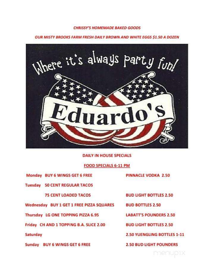 Eduardo's Tavern - Erie, PA menu_pic
