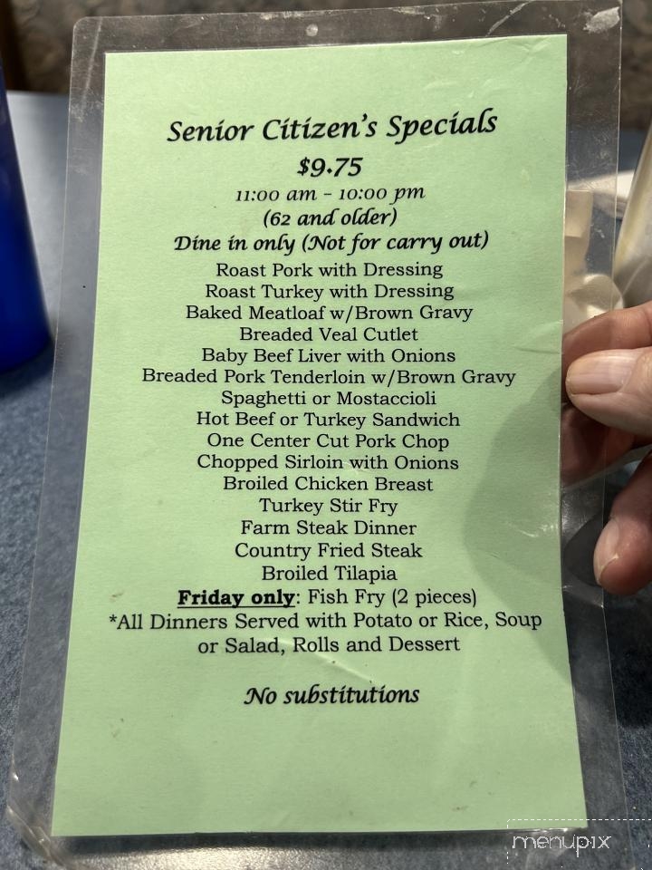 Bob & Anne's Restaurant - Waukegan, IL menu_pic