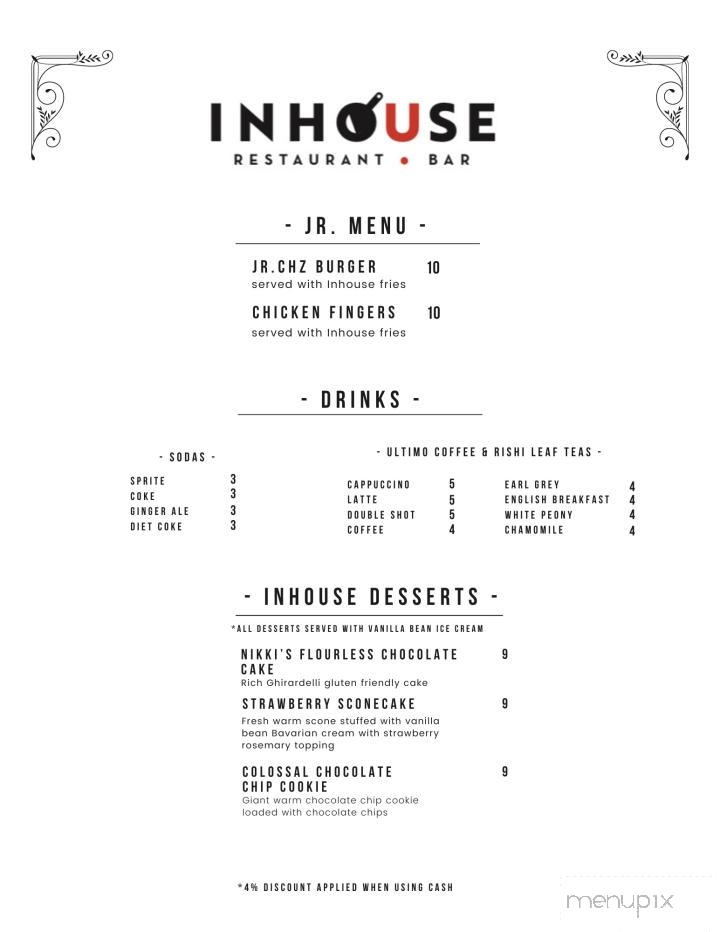 Inhouse Restaurant and Bar - Blairstown, NJ