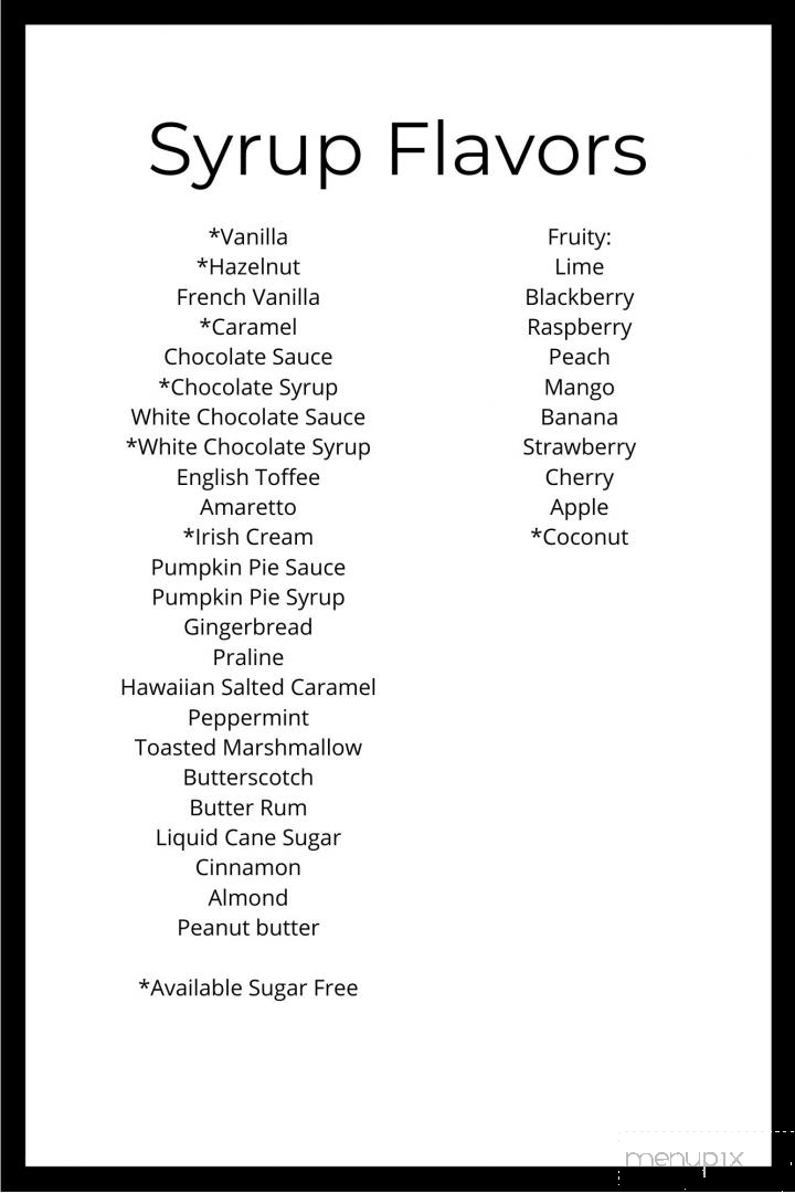 Coffee City USA - Tyler, TX menu_pic