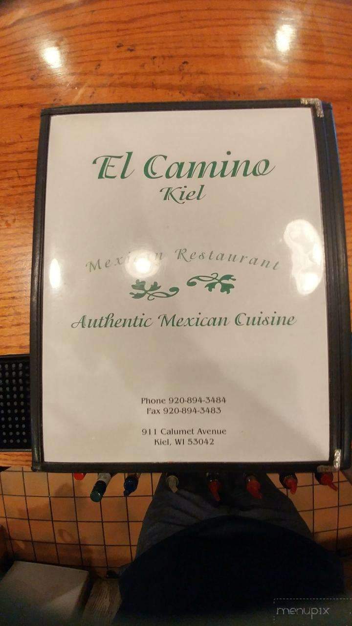 El Camino Mexican Restaurant - Kiel, WI menu_pic