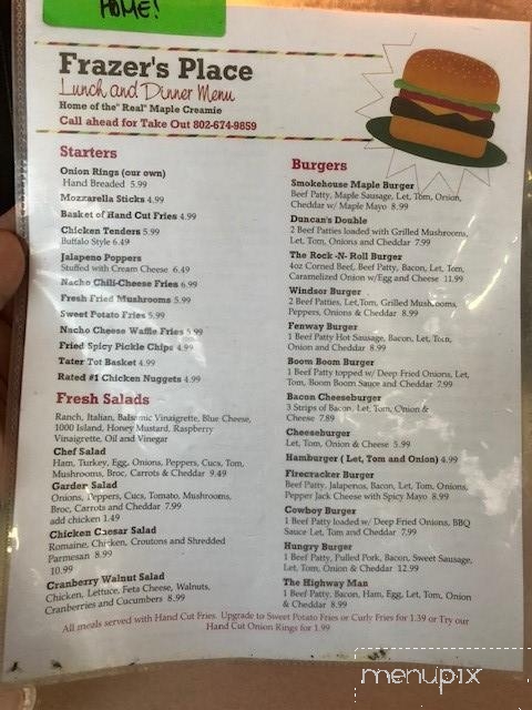 Frazer's Place - Windsor, VT