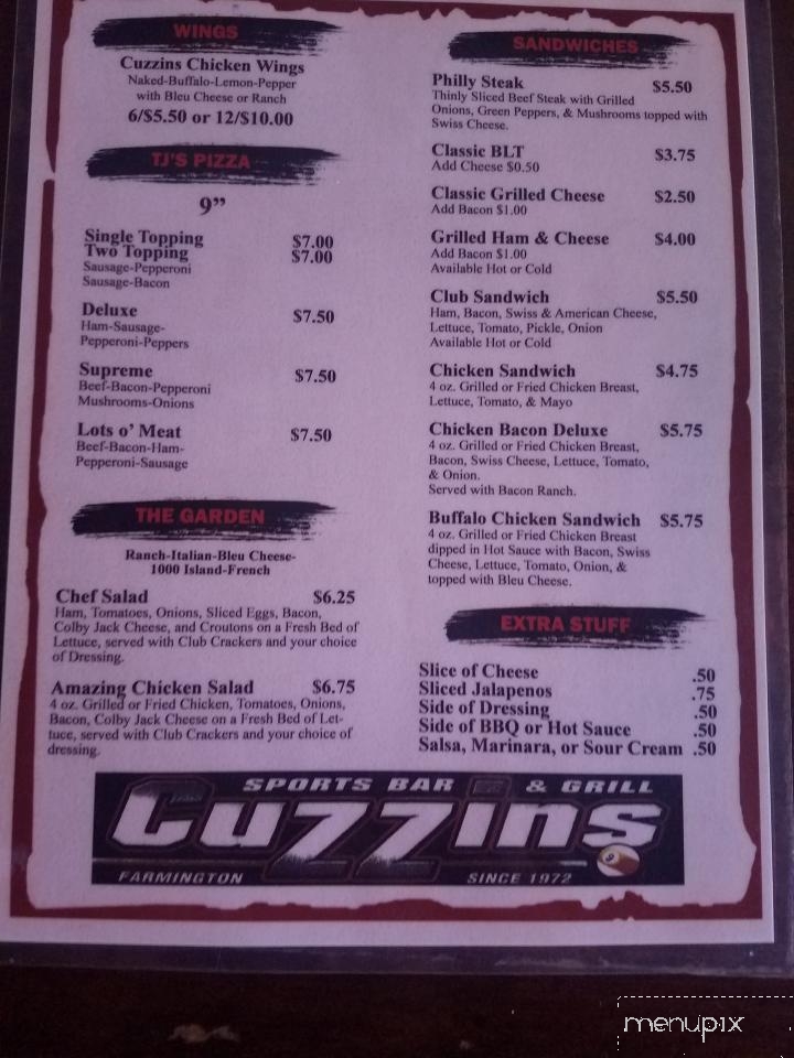Cuzzin's Sports Bar & Grill - Farmington, MO