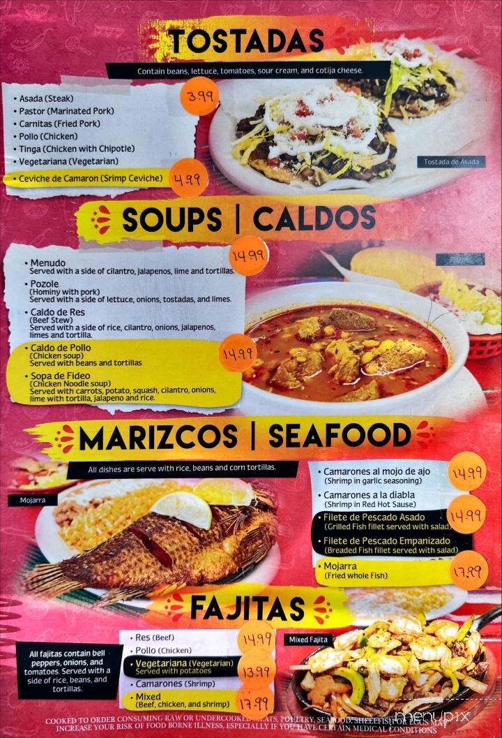 Lindo Veracruz Mexican and Taqueria - Clarksville, TN menu_pic