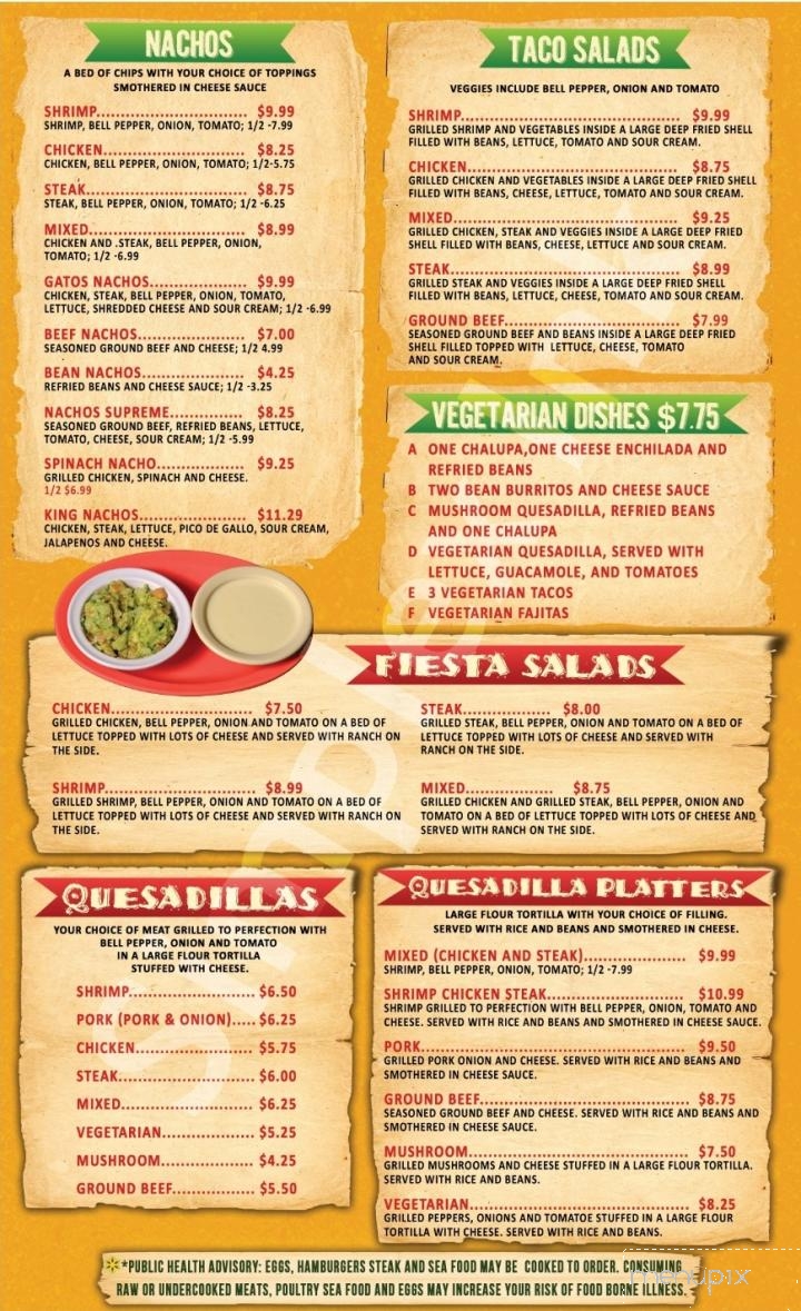 Gatp's Tacos - Tazewell, TN menu_pic