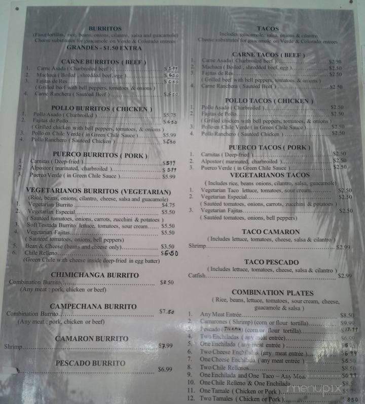 Amigos De Acapulco - Paradise, CA menu_pic