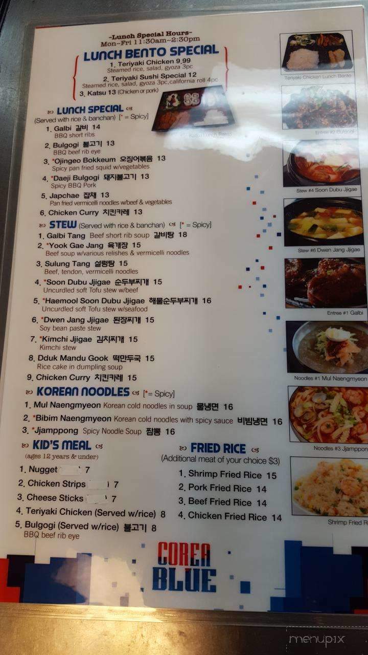 Corea Blue - Anchorage, AK menu_pic