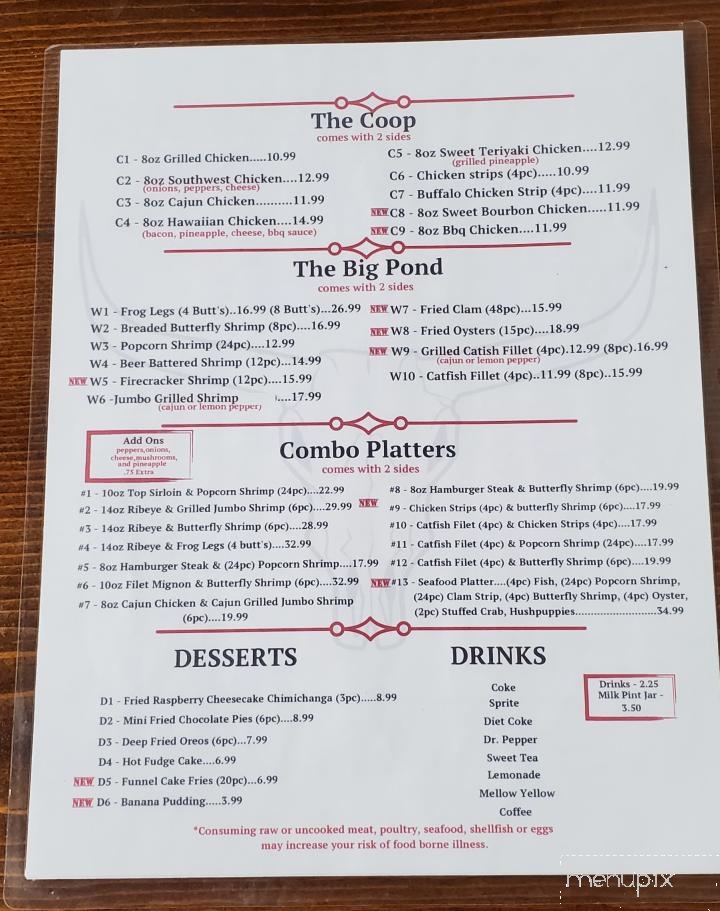 Cowboy Steak House - Decaturville, TN menu_pic