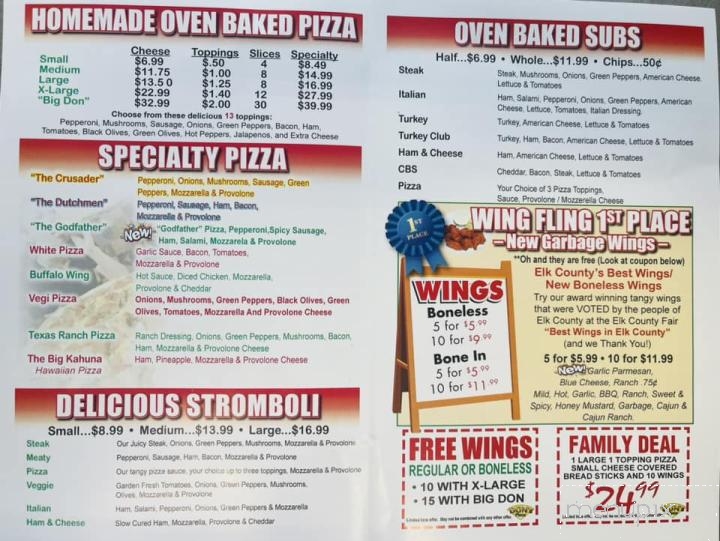 Don's Pizza - Saint Marys, PA