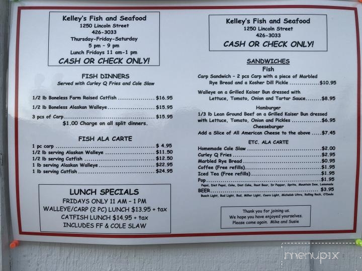 Kelley's Fish & Seafood - Blair, NE