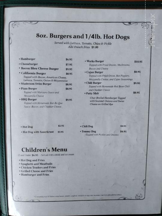 Tom's Country Kitchen - Mountainhome, PA menu_pic