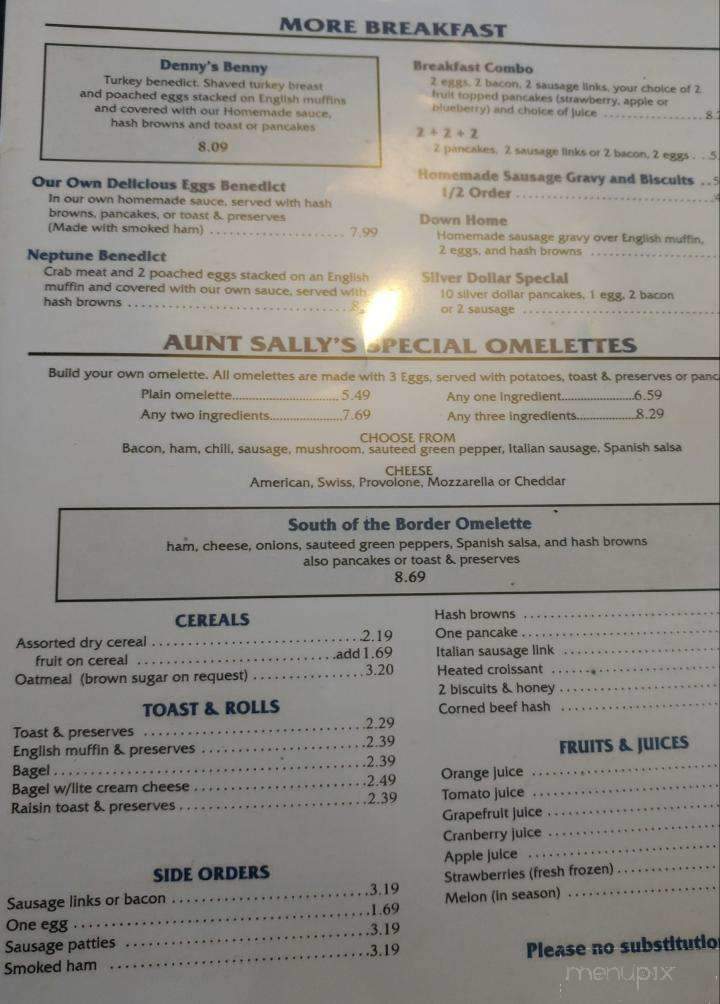 Aunt Sally's - Calumet City, IL menu_pic