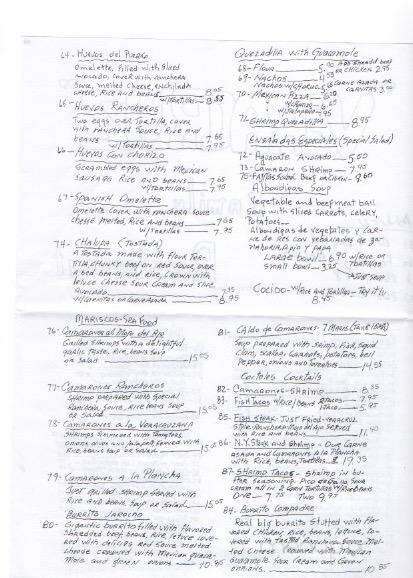 Veracruz Restaurant - Santa Fe Springs, CA menu_pic