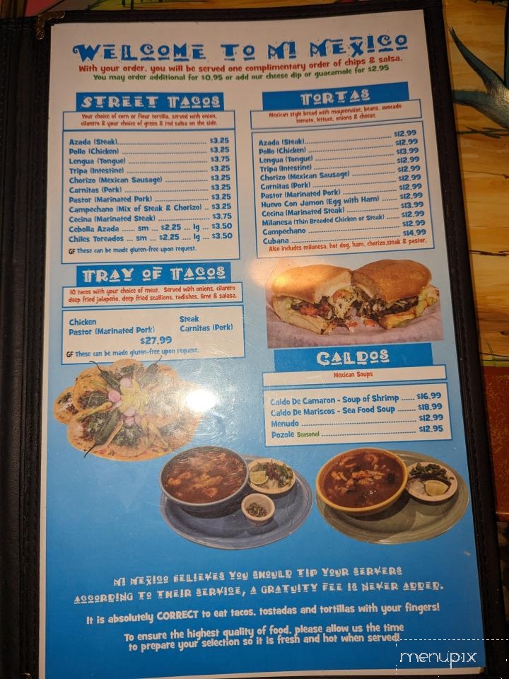 Mi Mexico - Morris, MN menu_pic