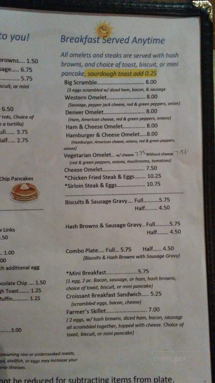Town & Country Kitchen - Norton, KS menu_pic