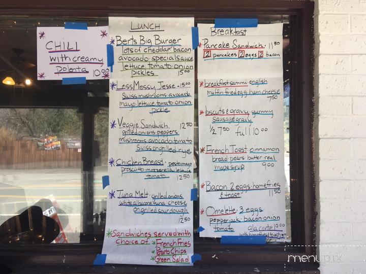 J Marklee Toll Station - Markleeville, CA menu_pic