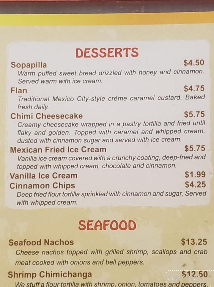 Las Brasas - Berlin, WI menu_pic