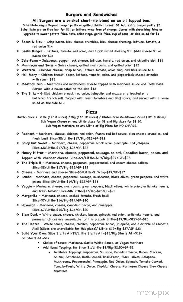 Nevada County Pastimes - Grass Valley, CA menu_pic