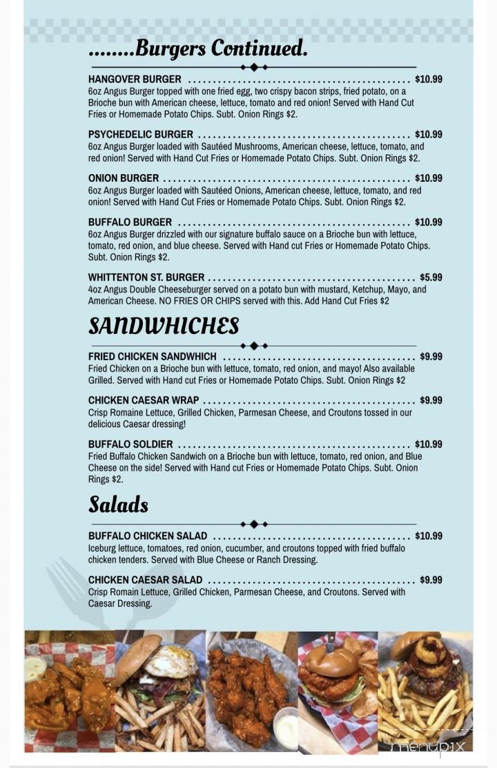 Smitty's Sports Pub - Taunton, MA menu_pic