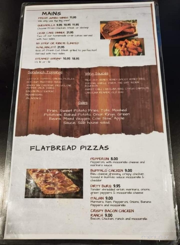 VIP Lounge - Martinsburg, WV menu_pic