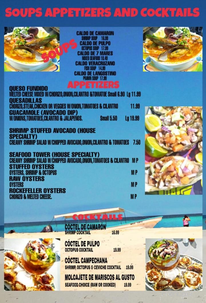 Mariscos Mazatlan - Michigan City, IN menu_pic