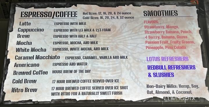 Perkatory Coffee House - Trinidad, CO menu_pic