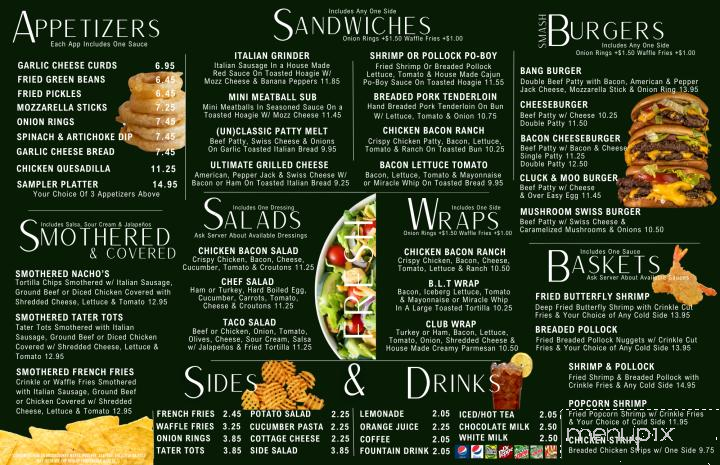 The Hole Shabang - Mitchellville, IA menu_pic