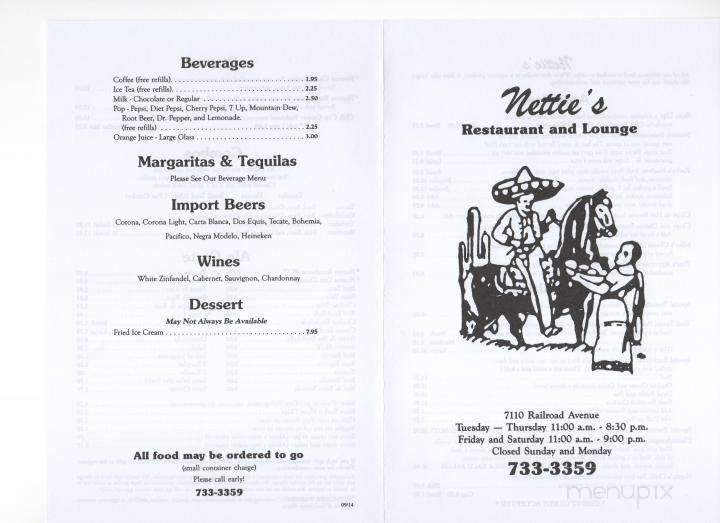 Netties Fine Mexican Food - Bellevue, NE menu_pic