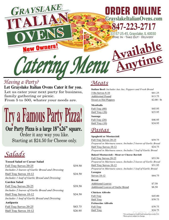 Grayslake Italian Ovens - Grayslake, IL