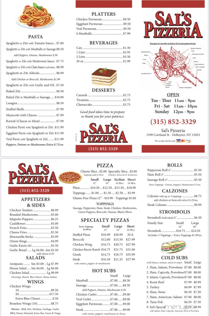 Sal's Pizzeria - De Ruyter, NY