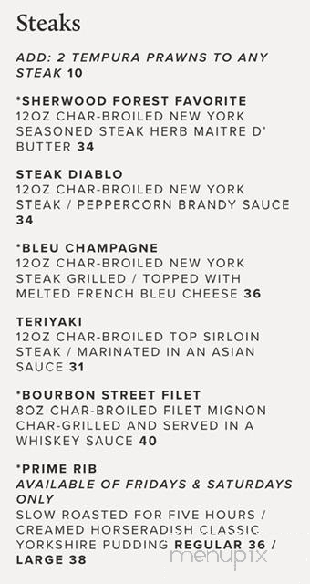 Friar Tuck's Restaurant & Bar - Nevada City, CA menu_pic