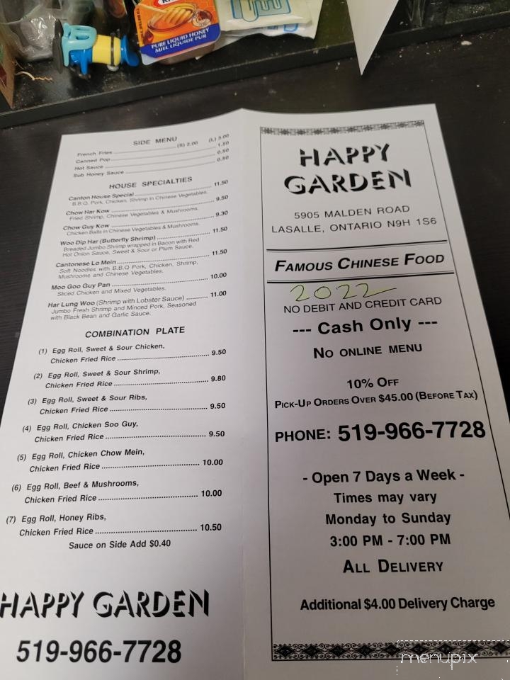 Happy Garden Restaurant - Windsor, ON