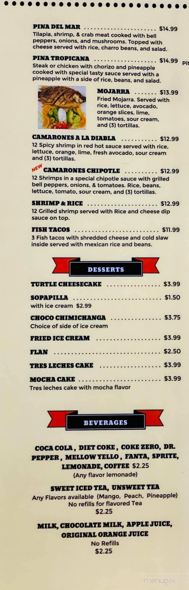 El Mariachi - Hazel Green, AL menu_pic