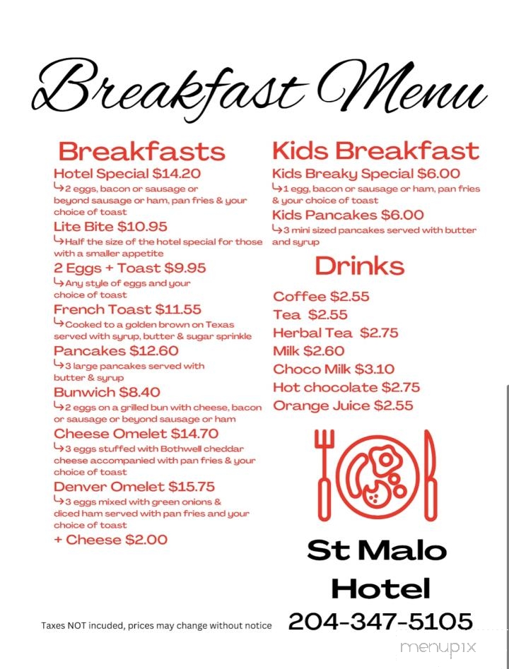 St Malo Motor Hotel - Saint Malo, MB