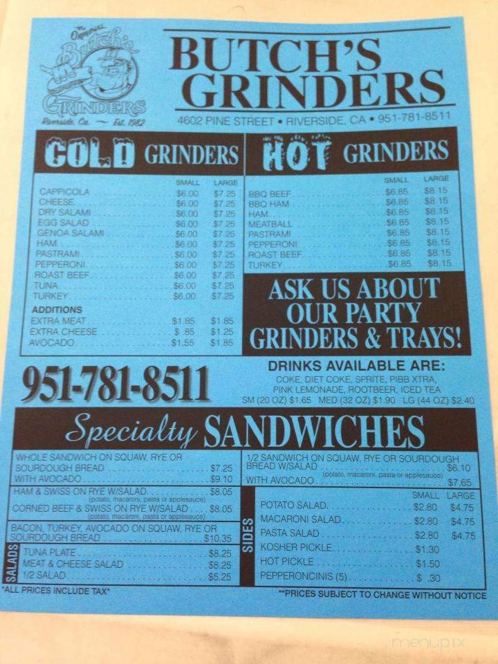 Butch's Grinders - Riverside, CA