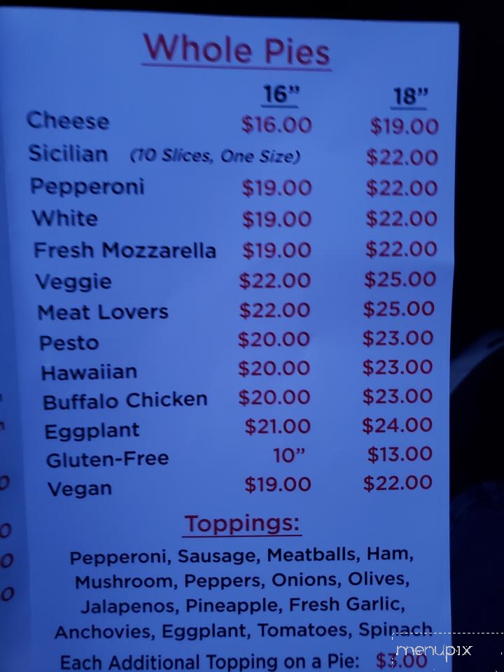 Pizza Wagon Of Brooklyn - Sherman Oaks, CA menu_pic
