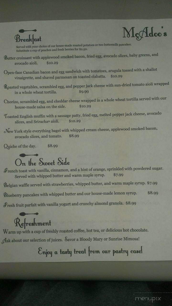 McAdoo's - Elko, NV menu_pic