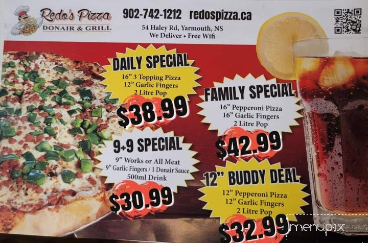 Redo's Pizza Donair & Grill - Yarmouth, NS