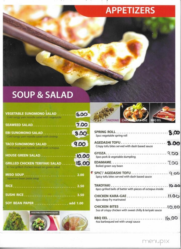 K & L Sushi - Hinton, AB menu_pic