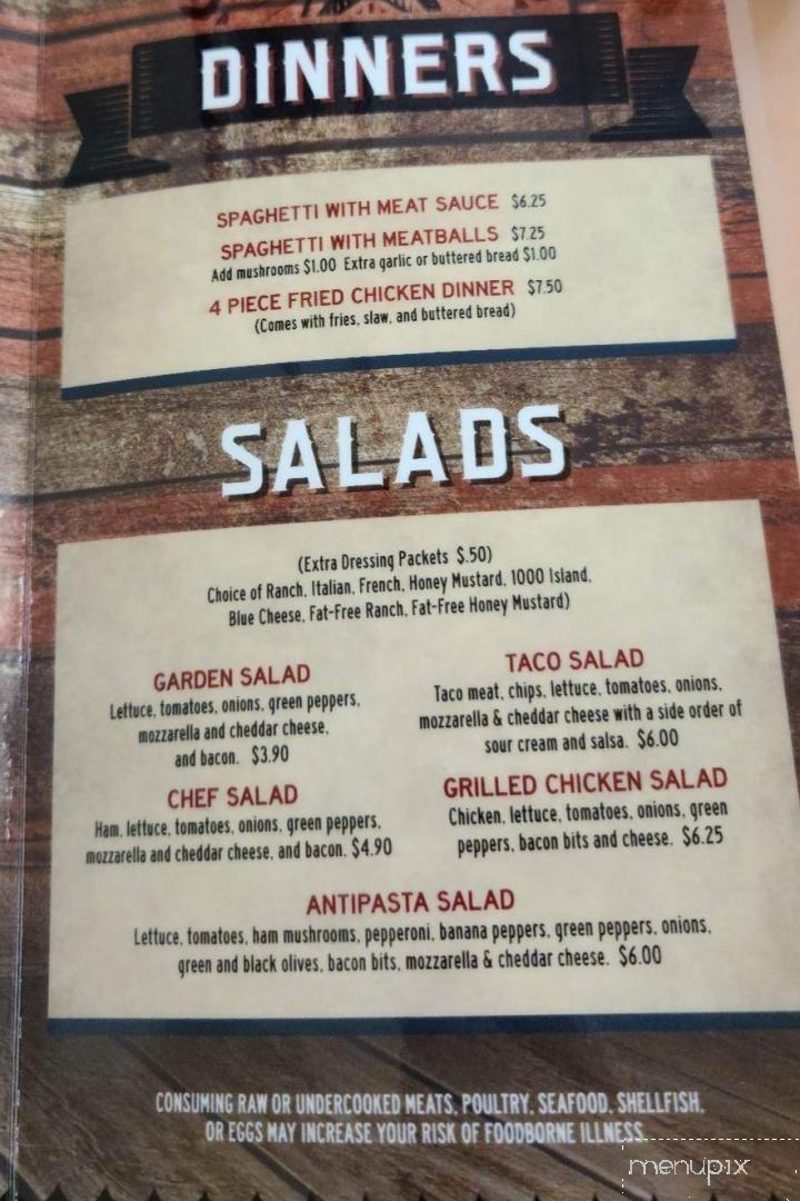 Granny Jack's - Omar, WV menu_pic