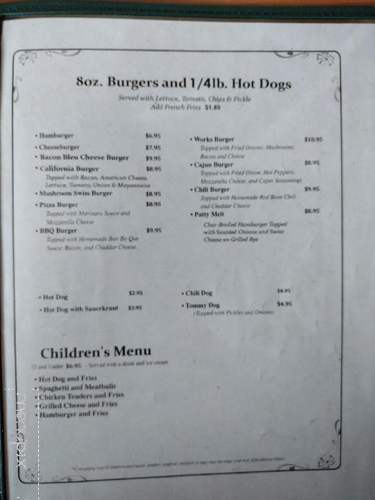 Tom's Country Kitchen - Mountainhome, PA menu_pic