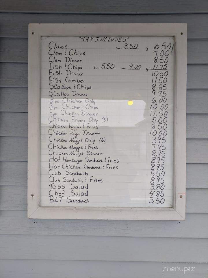 Carolyn's Dairy Bar - Perth-Andover, NB menu_pic