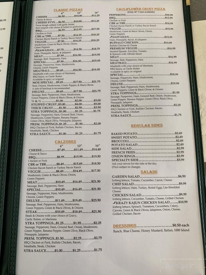 Menu of Jazzy At the Glover in Guntersville, AL 35976